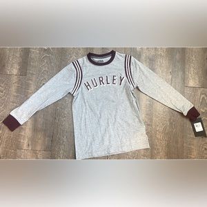 NWT boys Hurley long sleeve shirt size M